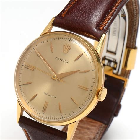 mens vintage rolex  gold    rolex leather  steel band ebth