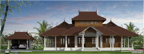 traditional kerala villa exterior   sq ft home kerala plans