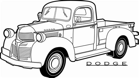 dodge truck coloring pages  getcoloringscom  printable