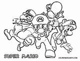 Mario Coloring Pages Printable Nintendo Friends Kart Super Bros Print Colorine Popular Luigi Superfriends Brothers Characters Pdf Coloringhome Comments sketch template