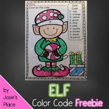 elf color  number  josies place tpt