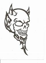 Skull Skulls sketch template