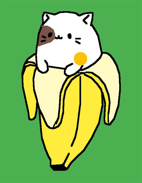 Pixilart Godd Meme Banana Cat By Donut Demon
