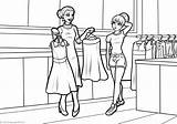 Shopping Coloring Pages Books Last sketch template