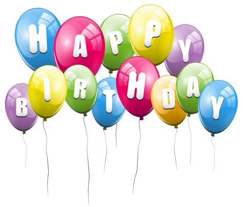 happy birthday balloons png file   png
