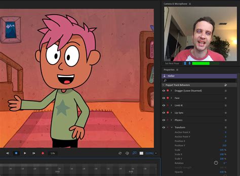 real time animation software adobe character animator adds  features  public beta