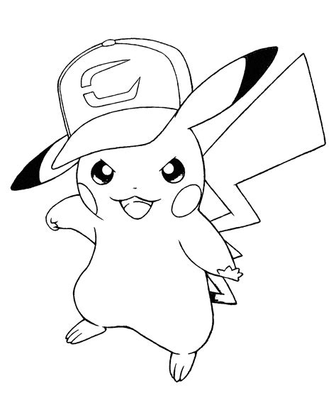 pikachu coloring pages pokemon thunderbolt attack  pikachu coloring