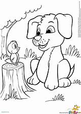 Coloring Puppy Pages Kitten Bubakids sketch template