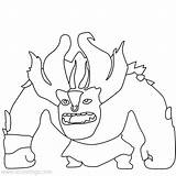 Trollhunters Amulet Troll Xcolorings Bular sketch template