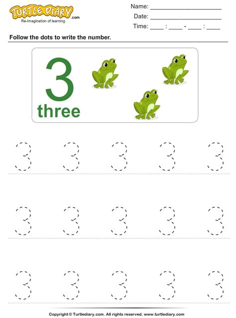 trace  number  worksheet turtle diary