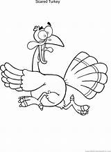 Scared Turkeys Pilgrims sketch template