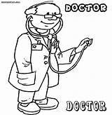 Doctor Coloring Pages Colouring Colorings Print sketch template