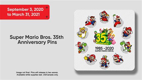 Super Mario Bros 35th Pin Set Available For Finishing