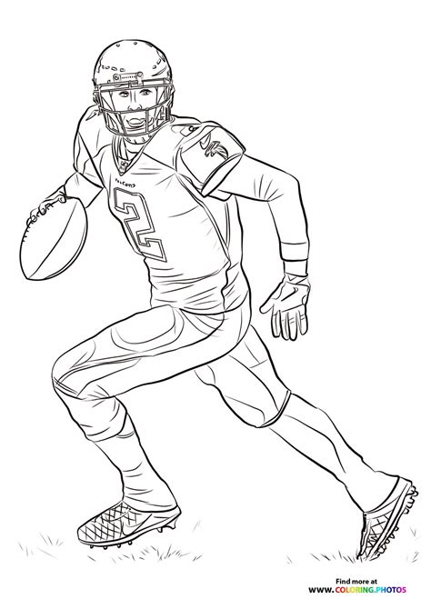 nfl players coloring pages  kids  print