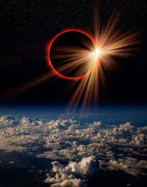 las impresionantes fotografias  tomo la nasa del eclipse solar visto desde el espacio