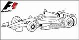 F1 Formula Coloring Pages Car sketch template