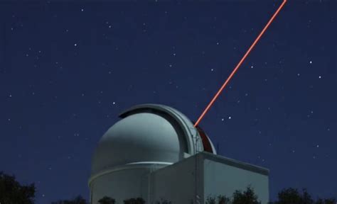 This Robotic Laser System On A Telescope Is Looking At