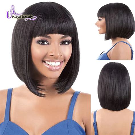 8a hot brazilian human hair wigs mono closure bob wig for black women