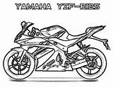 Yamaha Coloring Yzf Pages Motorcycle R125 Printable Motor Motorcycles Sheet Pri Print Choose Board sketch template