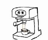 Coffee Maker Drawing Machine Espresso Clipartmag Sombra sketch template
