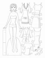Paper Doll Dolls Template Fashion School Printable Pages Paperdollschool Friday Visit Color Clothes Choose Board Coloring sketch template