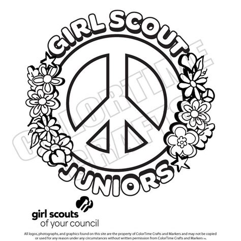 girl scout coloring sheets  coloring pages  girl scouts