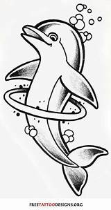 Dolphin Dolphins Maori Freetattoodesigns sketch template