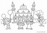 Eid Fitr Coloring Ul Large sketch template