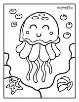 Jellyfish Reef sketch template