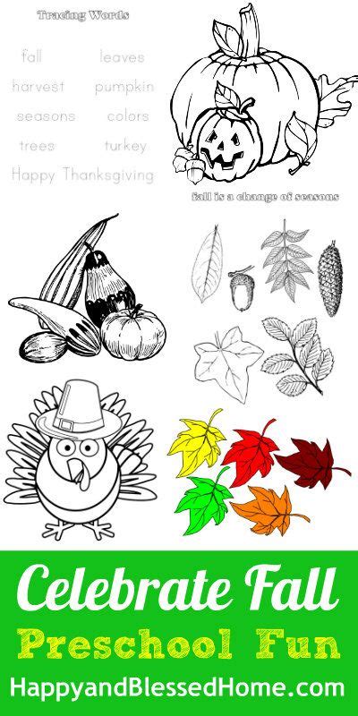 fall printables  preschoolers fall preschool autumn