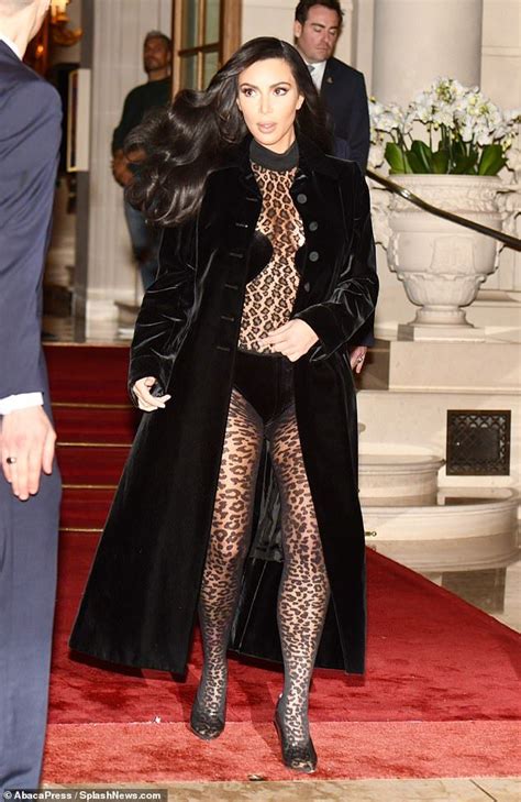 kim kardashian leaves nothing to the imagination in sheer bodysuit