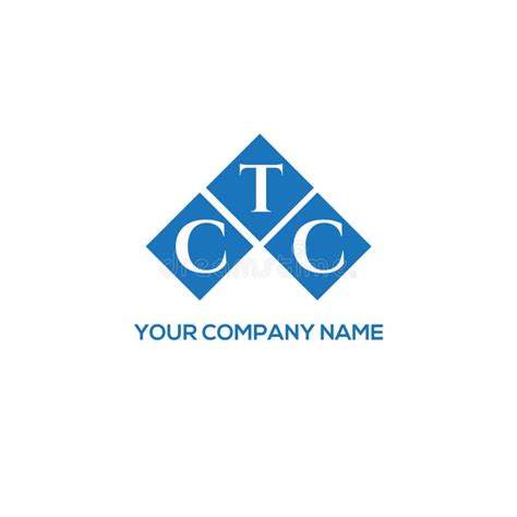 ctc letter logo design  white background ctc creative initials
