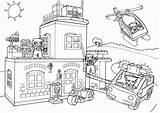 Lego Coloring Police City Pages Station Fire Printable Drawing Castle Clipart Man Kids Train Create Own Color Drawings Helicopter Getdrawings sketch template