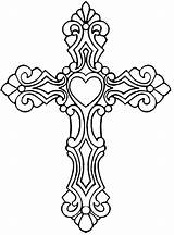 Coloring Cross Getdrawings Crucifix sketch template