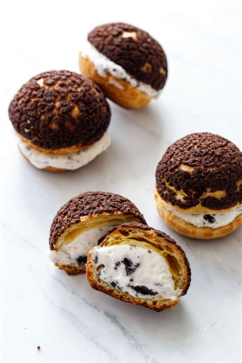 Cookies ‘n Cream Puff Ice Cream Sandwiches Love And Olive Oil