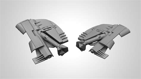 slave one spaceship 3d model 3d printable cgtrader
