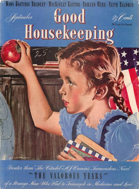 good housekeeping magazine september  jon whitcomb vintage