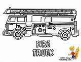 Coloring Pages Fire Truck Printable Kids Transportation Emergency Police Trucks Vehicles Service Print Colouring Firetruck Yescoloring Book Buses Boys Tow sketch template