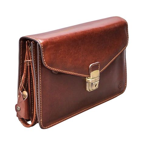 santino small mens leather bag leather satchel handbags clutch bag