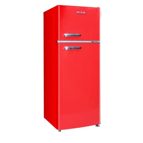 rca  cu ft top freezer refrigerator  red retro rfr
