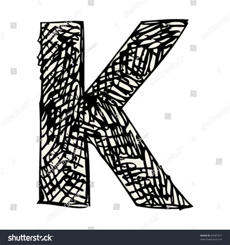 scribble alphabet doodle letter  stock vector  shutterstock