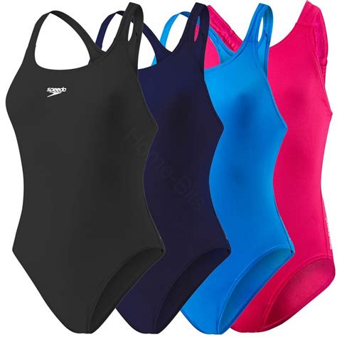 speedo girls endurance swimsuit swimming lesson costume swimwear ages 5 16 new ebay