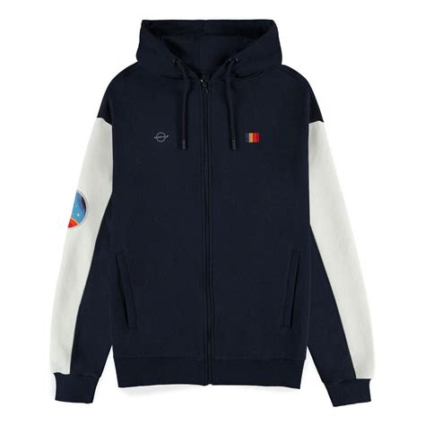 starfield zipper hoodie monochrome emblem velikost  difuzed