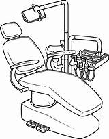Dental Coloring Armchair Wecoloringpage Acessar Dentist sketch template