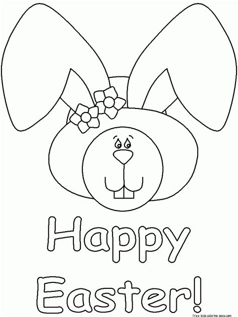 printable happy easter coloring pages  kids coloring pagefree