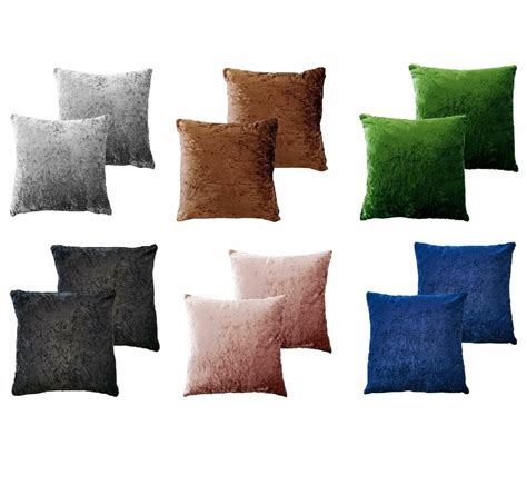 set   crushed velvet cushion cover sofa bed chair square covers decorative linenstar