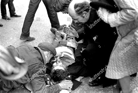 bloody sunday riot londonderry father edward editorial stock photo