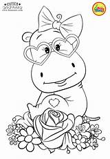 Hippo Cuties Bonton Unicorn Jovi Bontontv раскраски Slatkice Bojanke Desenhos Mykinglist категории из все sketch template