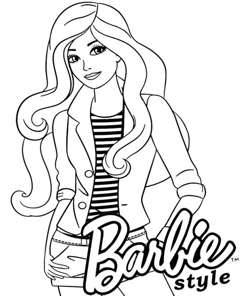 barbie style coloring page barbie coloring pages barbie coloring