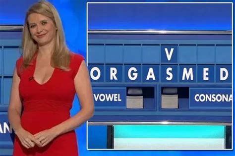 rachel riley red faced as countdown board spells out very rude word